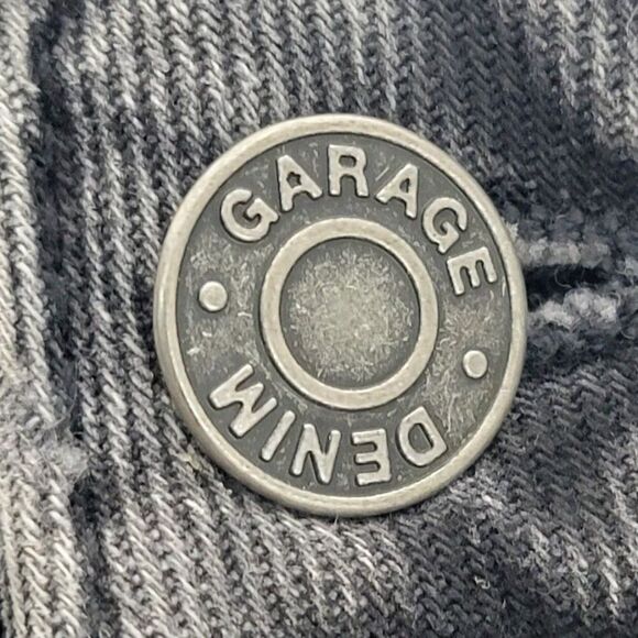 Vintage Garage Denim 90s Straight Jeans Size 9 Black Organic Cotton Blend Classi - Picture 8 of 9